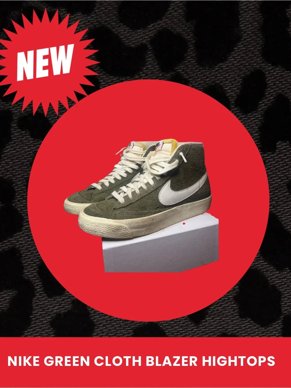 Nike Blazer Mid Vintage 'Olive' with White Swoosh